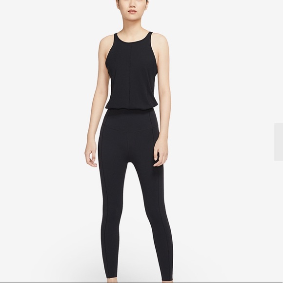 Nike Yoga Training Infinalon Black Jumpsuit - Picture 2 of 16